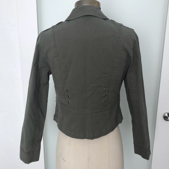 city untld army green button down jacket 4P - Picture 4 of 7